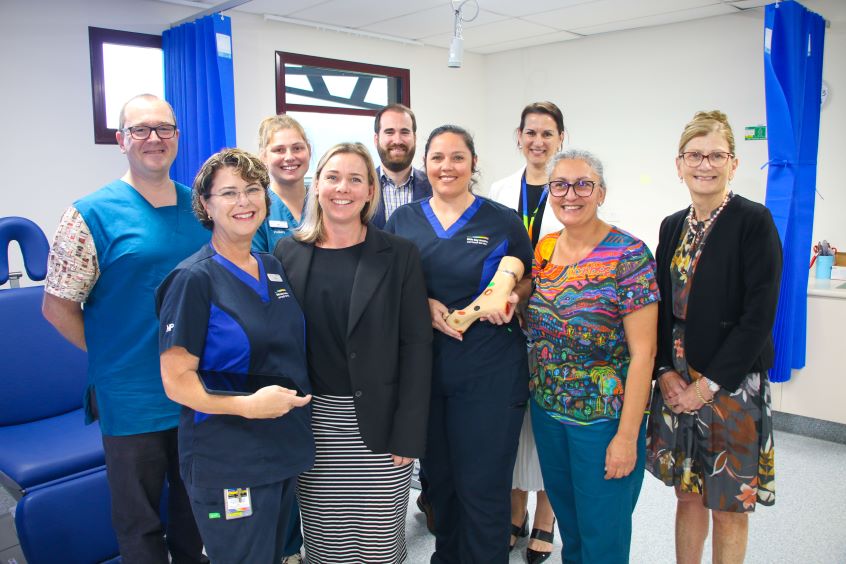 Group of healthcare workers from wound care team