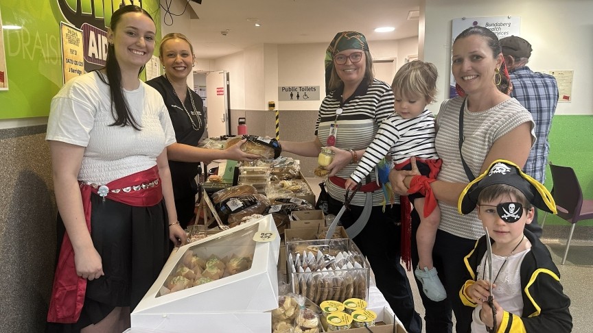 Fundraising for Childhood Cancer Support with a bake sale